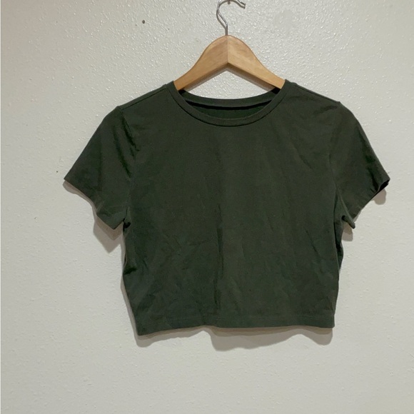 Wild Fable Forest Green Crop Top - Picture 3 of 9